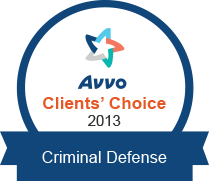 Avvo Clients' Choice 2013 - Criminal Defense